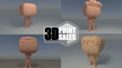4x3 Promo Pack 2 - Custom Pop 3D Printable Models DIY 3D Model Collection