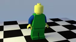 A Simple Legoman Ready to be put in play and rigged 3D model