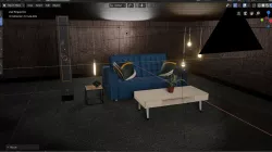 A SOFA OF A COUPLE AT JOY Low-poly  3D model