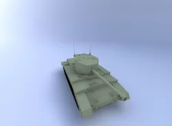 A30 Challenger Tank 3D model