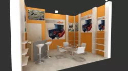 Adm exhibition stand design 3D model