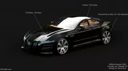 Affekta Deamon 2020 Sport Tuning Race Sport Sedan Concept car 3D model