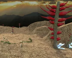 Alien fruit world 3D model
