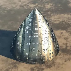 Alien Spaceship or Building model 3D model