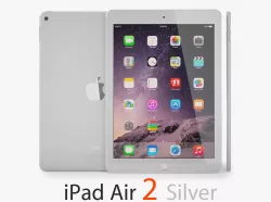 Apple iPad Air 2 Silver 3D model