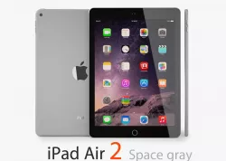 Apple iPad Air 2 Space Gray 3D model