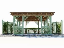 Arbor with trellis  3D model