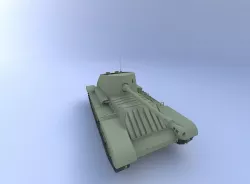 Archer Tank, (76.2 mm) 3D model