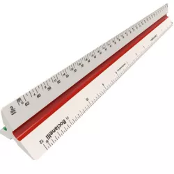 Architect ruler Low-poly  3D model