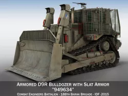 Armored D9R Bulldozer - 949634 - IDF 3D model