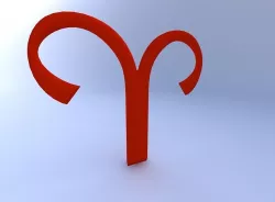 Astrological Sign, Aries 3D model