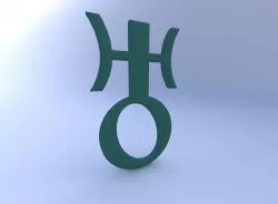 Astrological Sign, Uranus 3D model