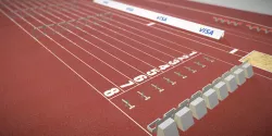 Athletics Track Low-poly  3D model