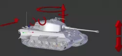 Ausf B VI Tiger II - World War II German Tank 3D model