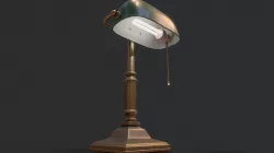 Bank Lamp PBR Low-poly  3D model