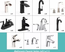 Bathroom faucet design v01-v11 3D model