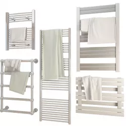 Bathroom Towels and Radiators 3D model