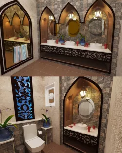 Bathroom Washroom 3D model