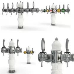 Beer Taps Delftoise 3D model