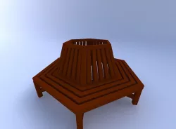 Bench 3D model