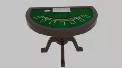 Black Jack Table 3D model