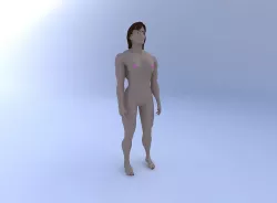 Body Builder, Female 3D model