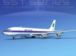 Boeing 707-320 SS Millon Air 3D model