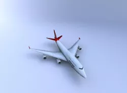 Boeing 747 Aircraft Low-poly  3D model