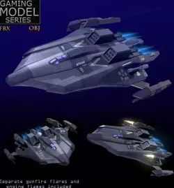 Bomber LP Low-poly  3D model