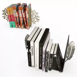 Books end Feather and Tree 3D model