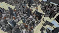Boston USA topography street map 3D model