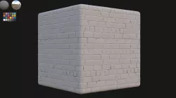 Brick Wall - scanned 4k seamless textures Low-poly  3D model