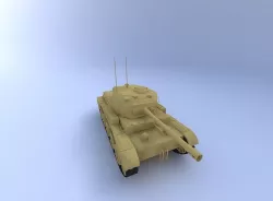 British Comet A34 Tank 3D model