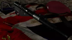 BRITISH STEN MKII AND BRITISH COMMANDO KNIFE WWII Low-poly  3D model