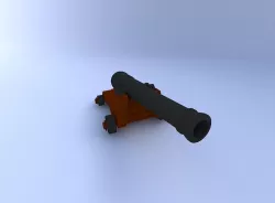 Cannon 3D model