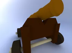 Cannon 3D model