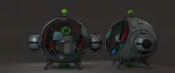 cartoon fly machine robot flight 3D model