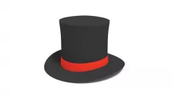 Cartoon Top Hat 3D model