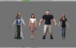 Character pack Low-poly  3D model