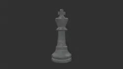 CHES-007 Chess King White 3D model
