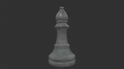 CHES-009 Chess Bishop White 3D model