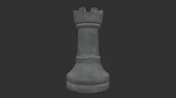 CHES-011 Chess Rook White 3D model