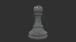 CHES-012 Chess Pawn White 3D model