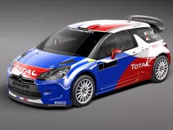Citroen DS3 Rally Car 2011-2015 3D model