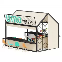 Coffee Kiosk 3D Model 3D model