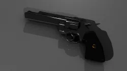Colt Python Low-poly  3D model