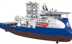 Construction and  Well Intervention Vessel Island Constructor 3D model