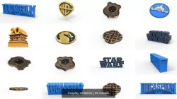 Cosplay emblems 3D Model Collection
