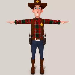 Cowboy 3D model