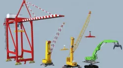 Crane  models  Low-poly  3D model